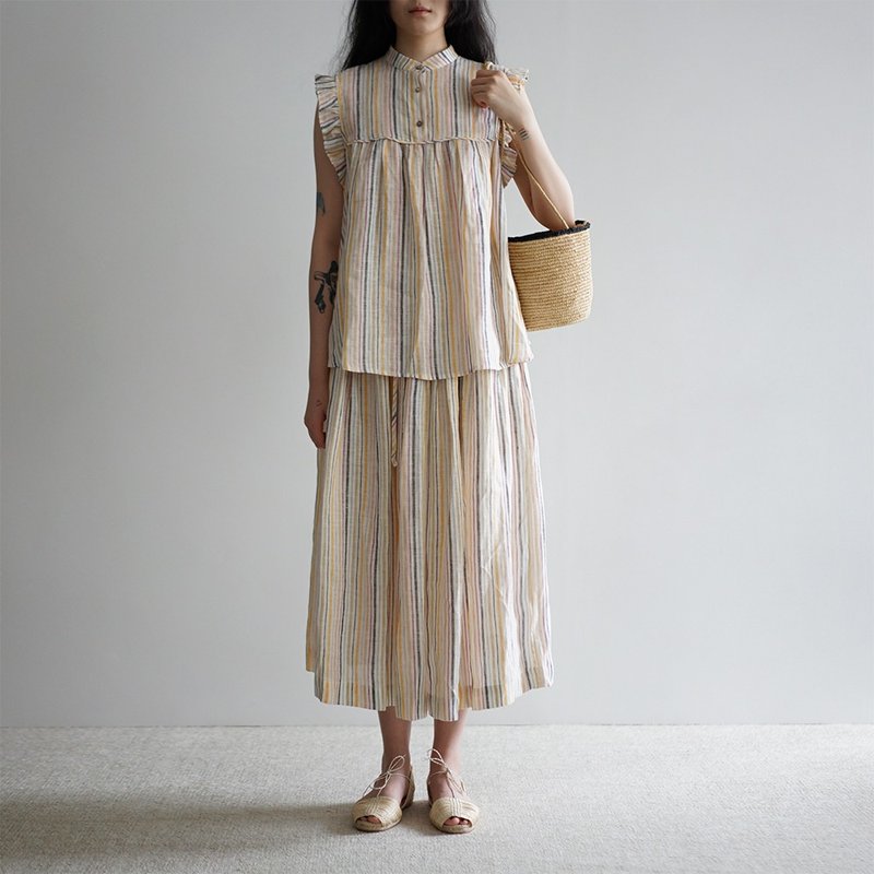 Papaya Salad Shirt - 女装衬衫 - 棉．麻 多色