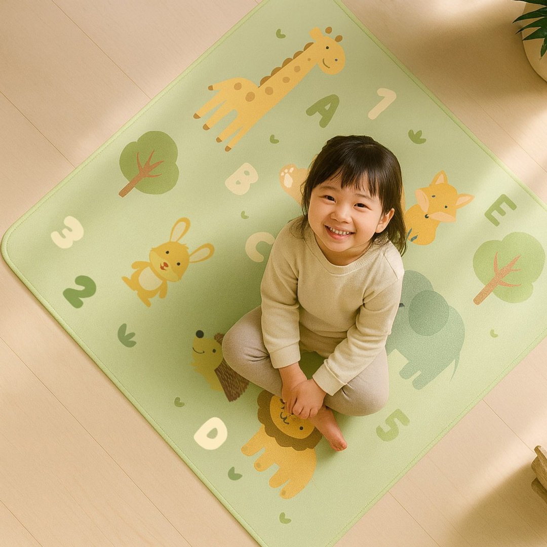 【rubber anne】20秒進階瞬吸 軟式珪藻土吸水地墊 窗花(60x40cm) - 地垫/地毯 - 其他材质 绿色