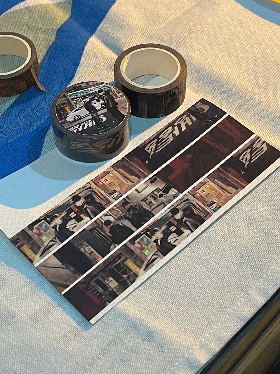 downtown - washi paper masking tape - 纸胶带 - 纸 卡其色