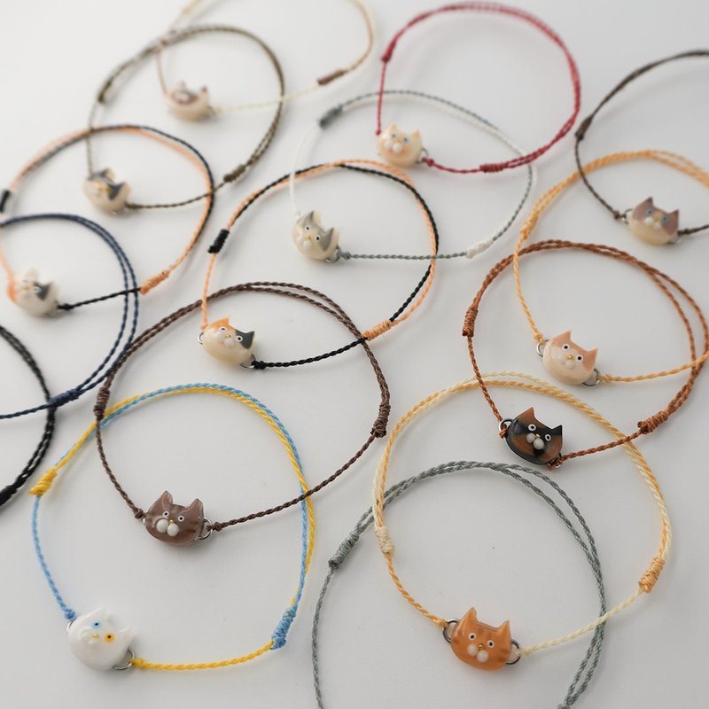 猫猫好朋友蜡绳手链 | 迷你 - 手链/手环 - 树脂 多色
