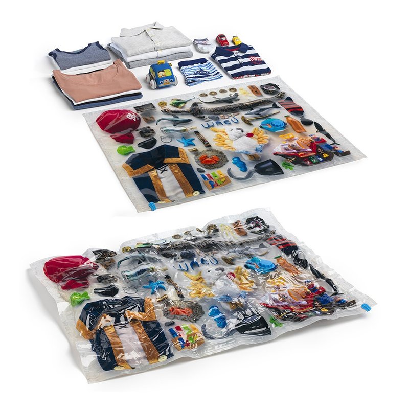 WACU 意大利高级耐用真空压缩收纳袋1组2入 L码 - 收纳用品 - 塑料 多色