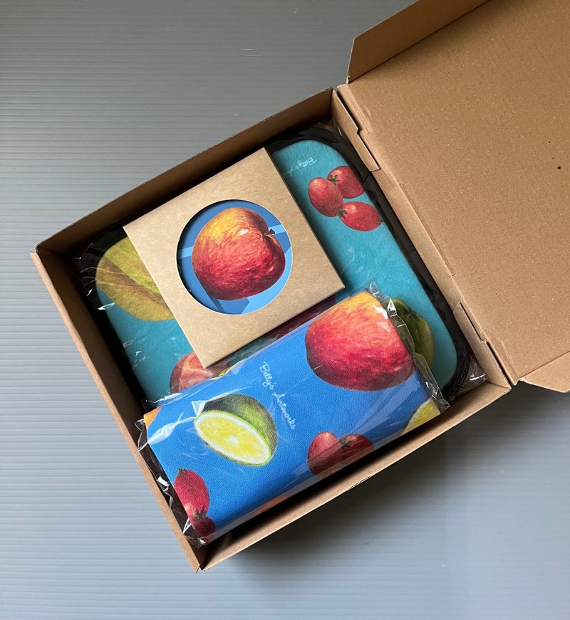 盒装套组 (面纸套+隔热垫+杯垫)- 蔬果系日常小物- 厨房餐桌 - 餐桌/书桌 - 其他材质 