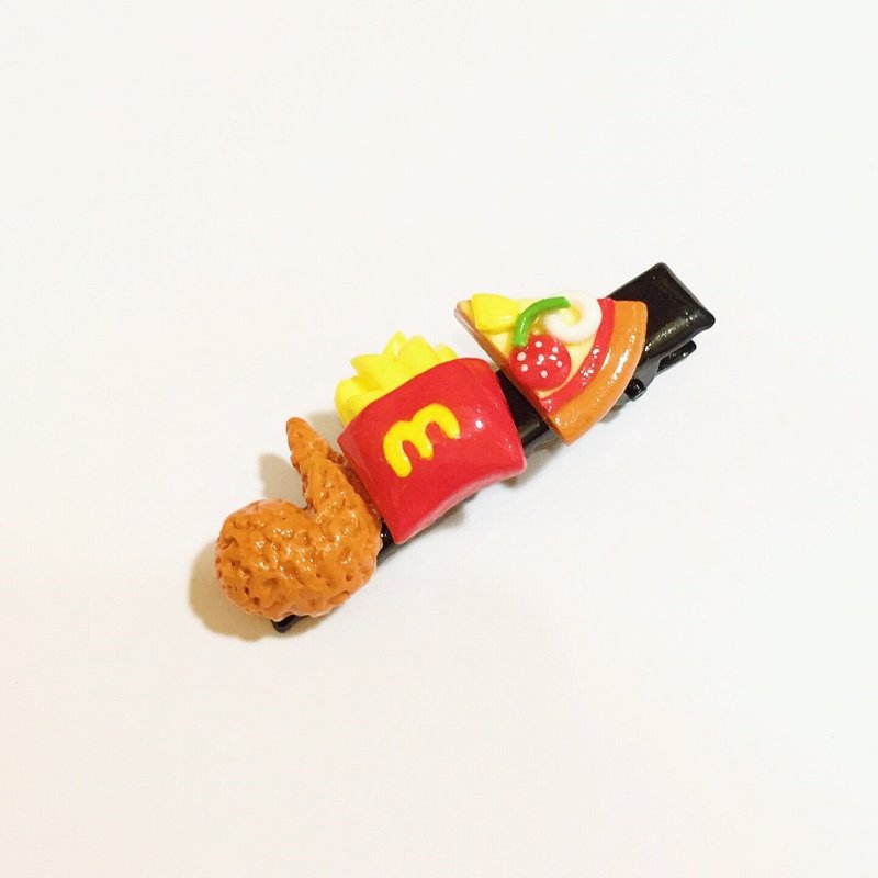 肥滋滋鸡翅发夹((满600随机送神秘小礼物)) - 发饰 - 粘土 多色