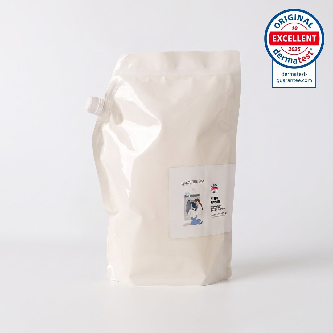 韩国 SHINE MAKERS 纯净棉花香洗衣精 - 补充包 1.5L - 衣物清洁 - 浓缩/萃取物 白色