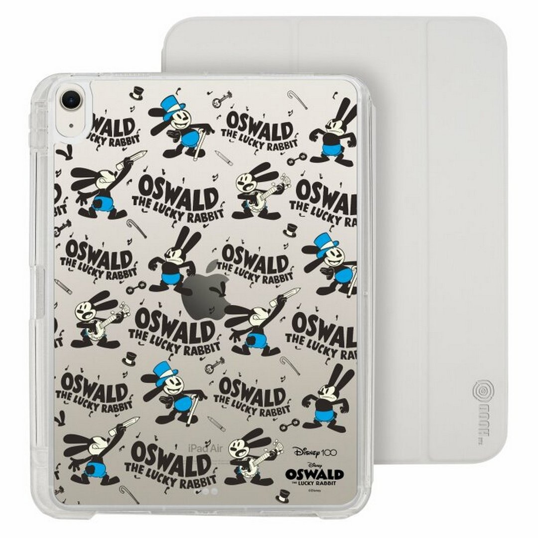 Disney100th幸运兔奥斯华 iPad Air /pro可拆式防摔透明笔槽折套 - 平板/电脑保护壳 - 塑料 多色