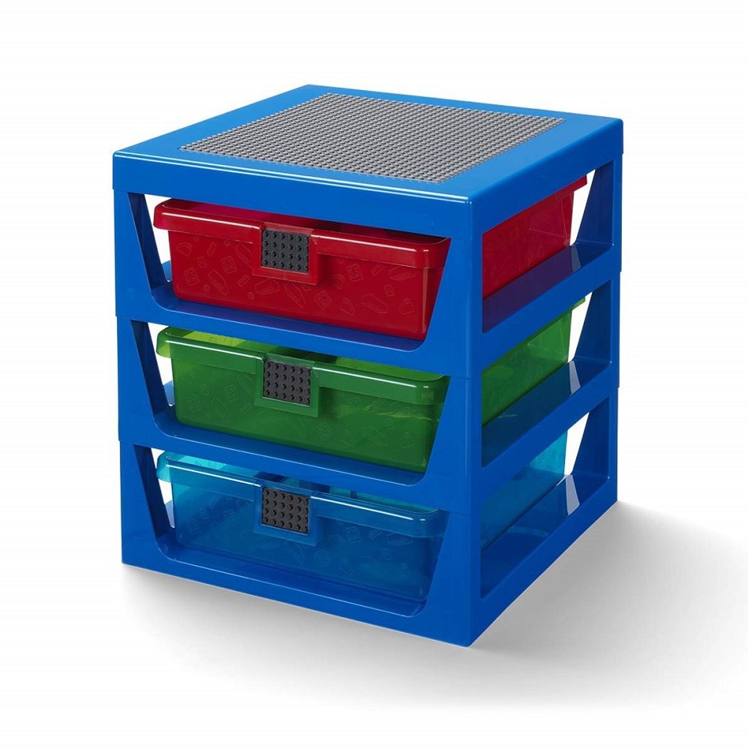 Room Copenhagen 乐高 LEGO 乐高玩具收纳三层架(蓝色)送礼 - 收纳用品 - 其他材质 