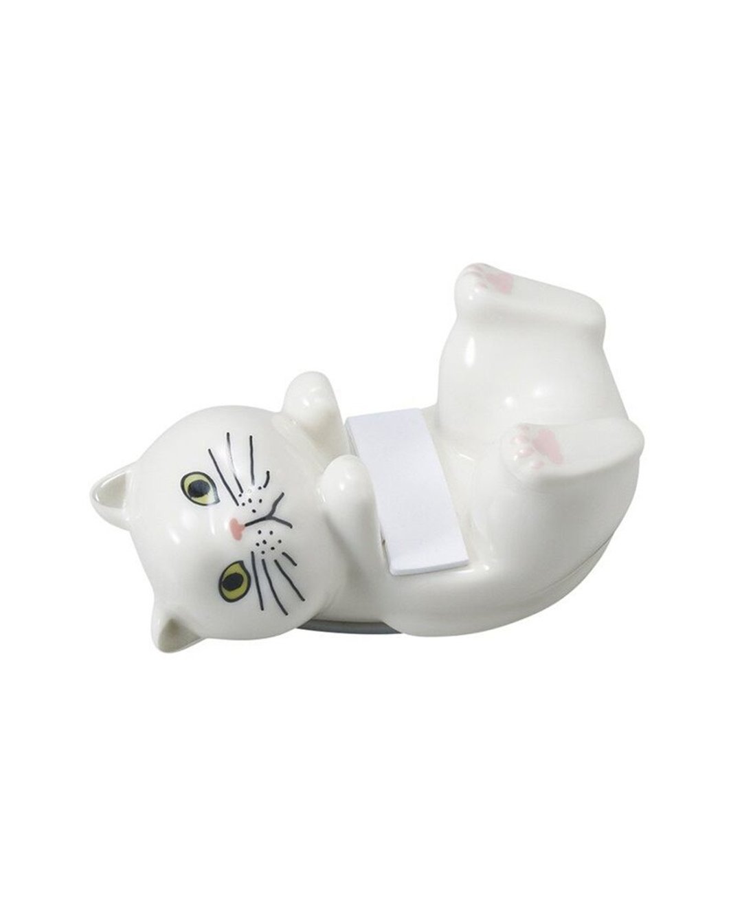 日本Magnets可爱动物系列猫咪造型手机架/手机座-白波斯猫 - 手机座/防尘塞 - 瓷 白色