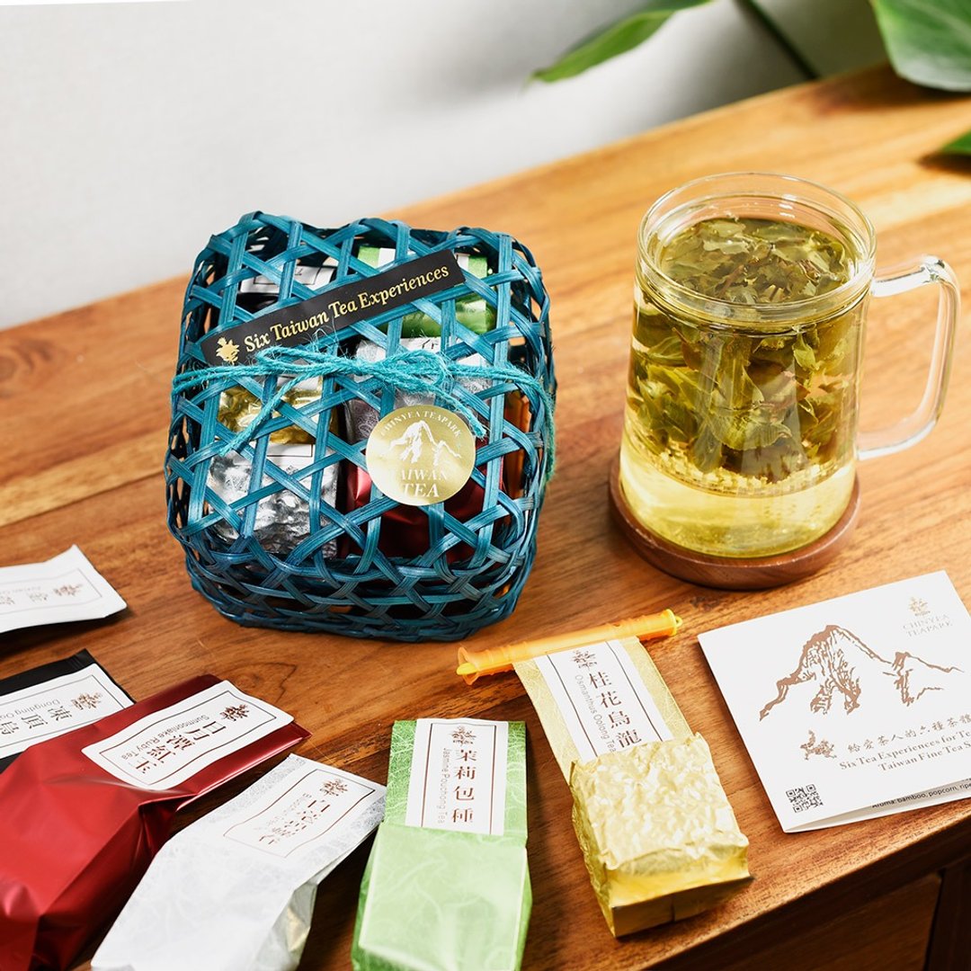 【年节送礼】给爱茶人的六种台湾茶体验+玻璃滤茶壶 - 茶 - 木头 卡其色