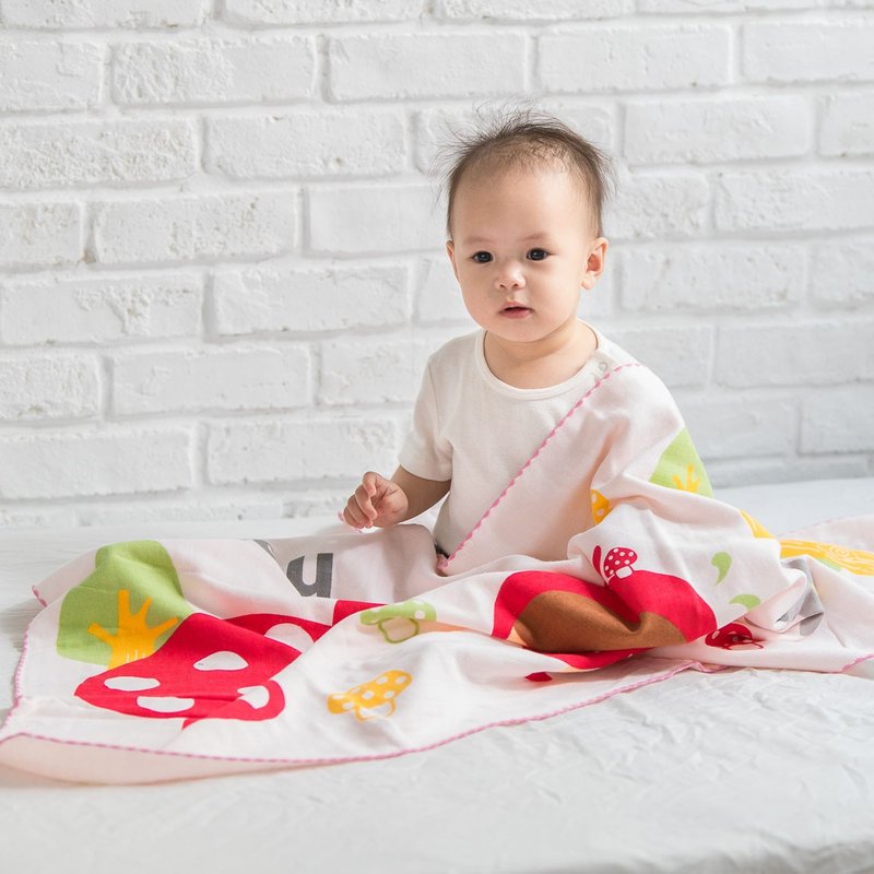 童话抗菌纱布大浴巾_小红帽(送小方巾) - 其他 - 棉．麻 蓝色