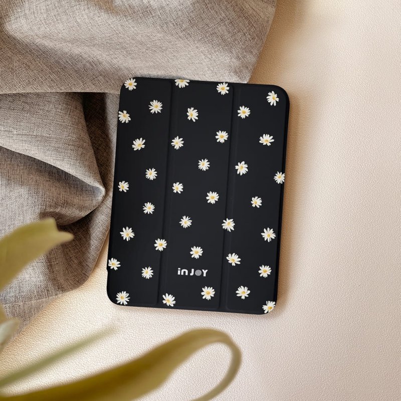 iPad case 12.9/Air5/iPad 9/mini7 快乐小雏菊 附笔槽平板保护套 - 平板/电脑保护壳 - 其他材质 黑色