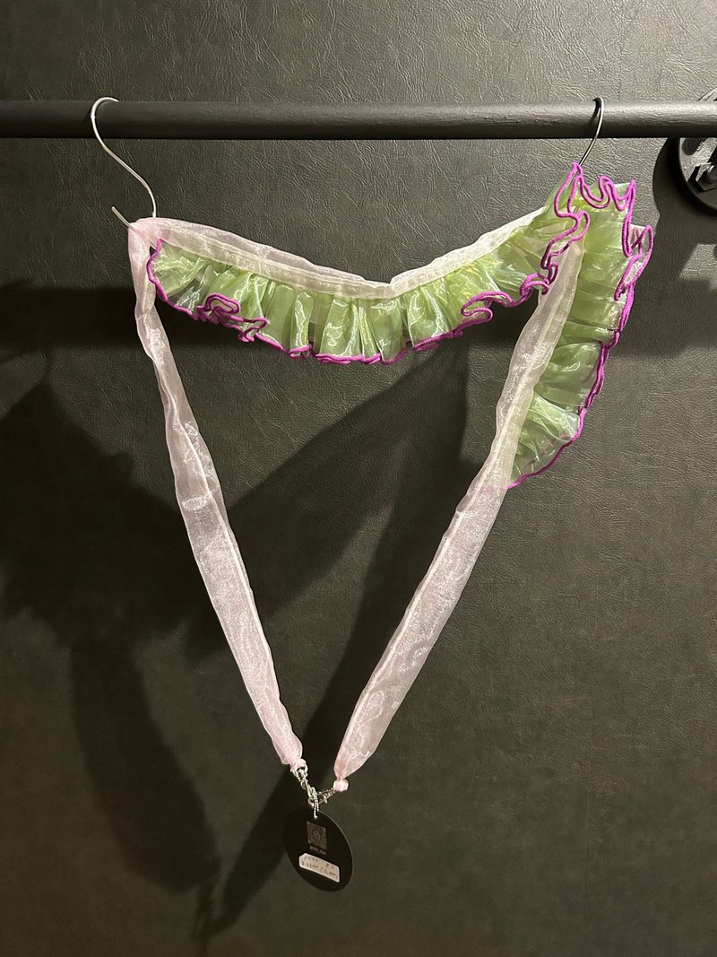 荷叶边绑带 - 侧背包/斜挎包 - 聚酯纤维 多色