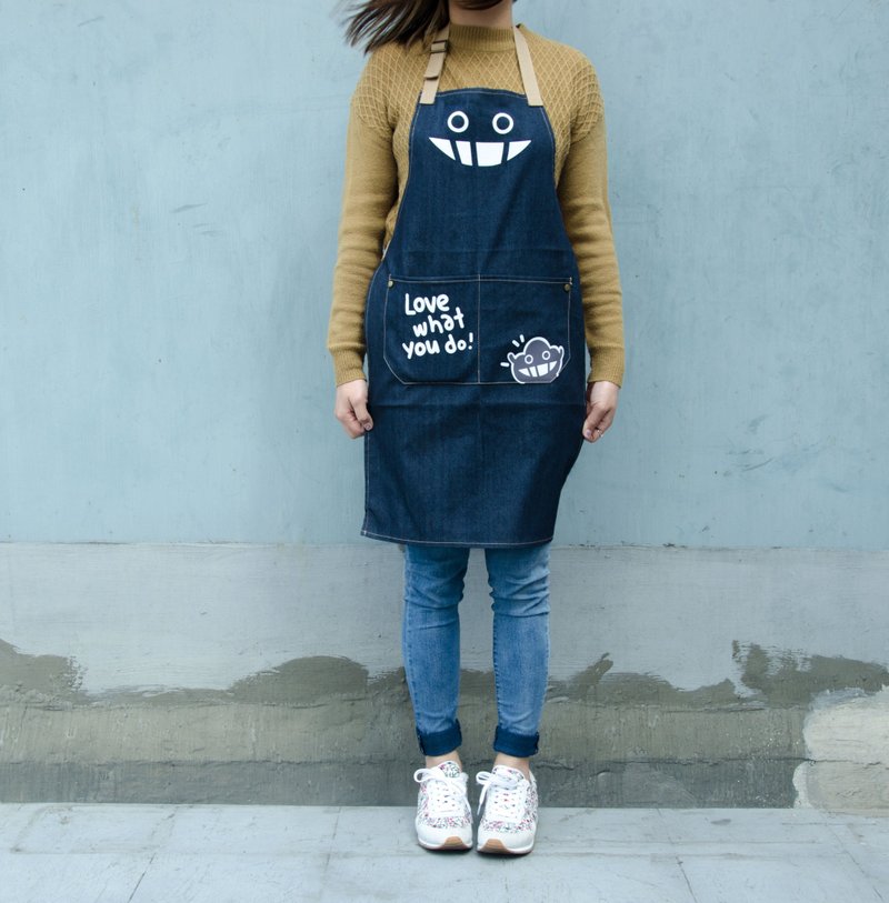 Dustykid 单宁布牛仔布围裙/手作服 - 其他 - 棉．麻 蓝色