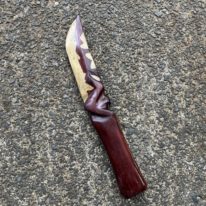 我贩剑 妖刀 无咎不得 匕首 短刀 伯利兹黄檀 魔剑 - 摆饰 - 木头 紫色