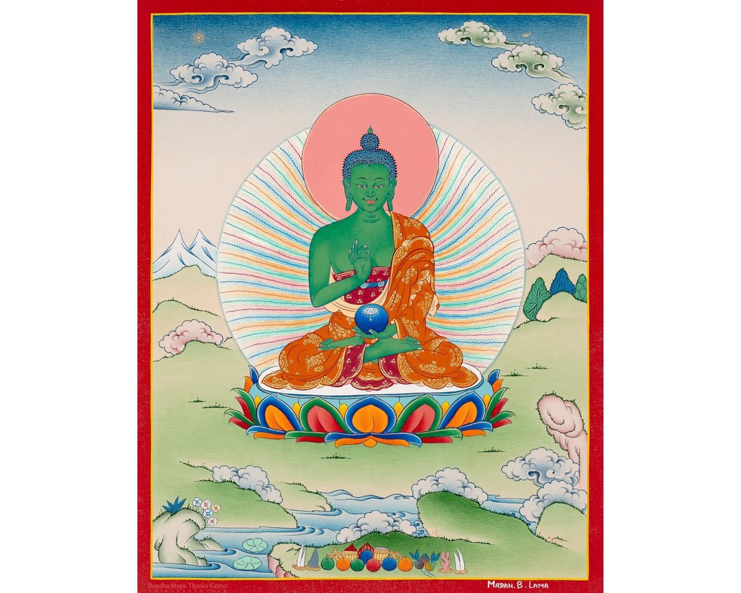 传统不空成就佛唐卡画 - 墙贴/壁贴 - 其他材质 多色