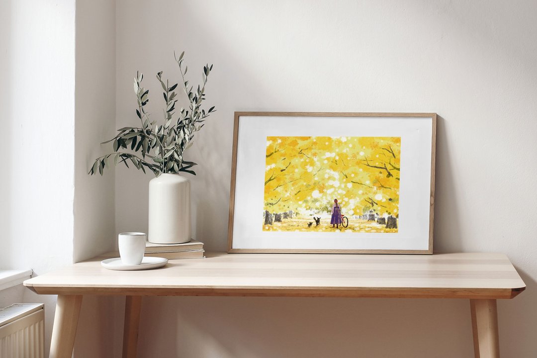限量 / 艺术微喷复制画 / 东京银杏 / 猫 / 风景 / 装饰 - 海报/装饰画/版画 - 纸 多色