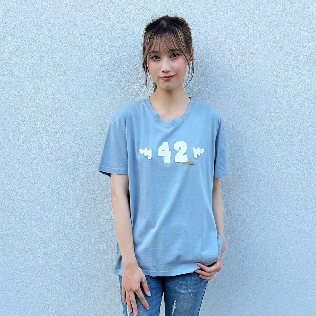 Hana Mokuba 圆领数字贴布T恤 - 女装 T 恤 - 其他材质 