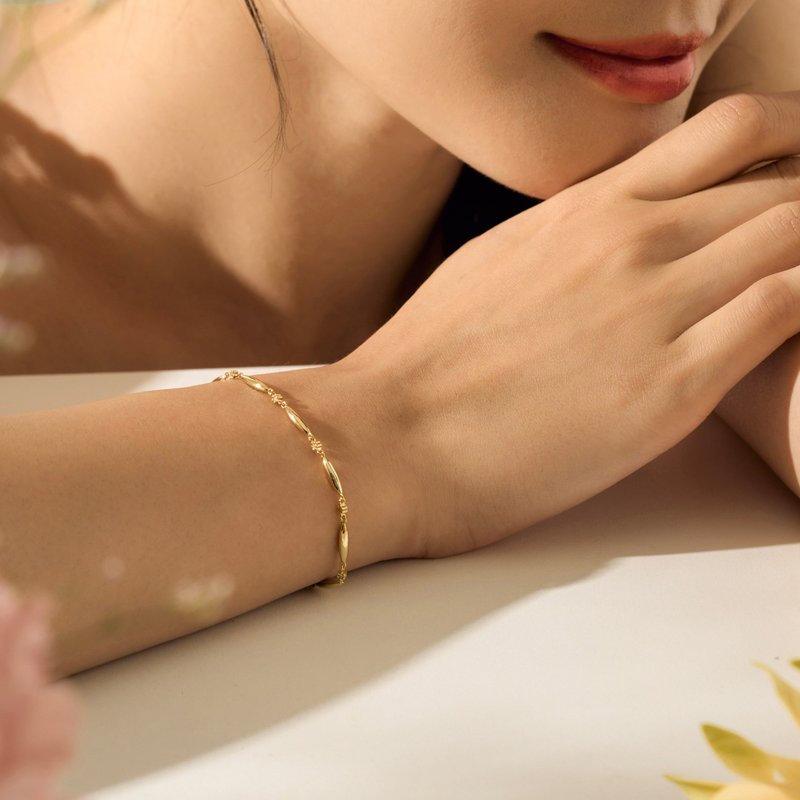 【新品】晨露簇拥 纯银手链 品牌设计款 植物系饰品 - 手链/手环 - 纯银 