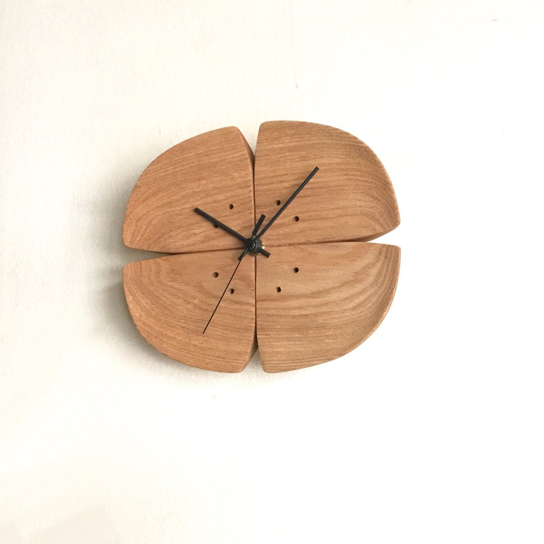 blossom clock - 时钟/闹钟 - 木头 