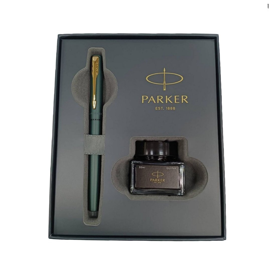 PARKER 新威雅XL 钢笔 森林绿 墨水礼盒组 - 钢笔 - 其他金属 绿色