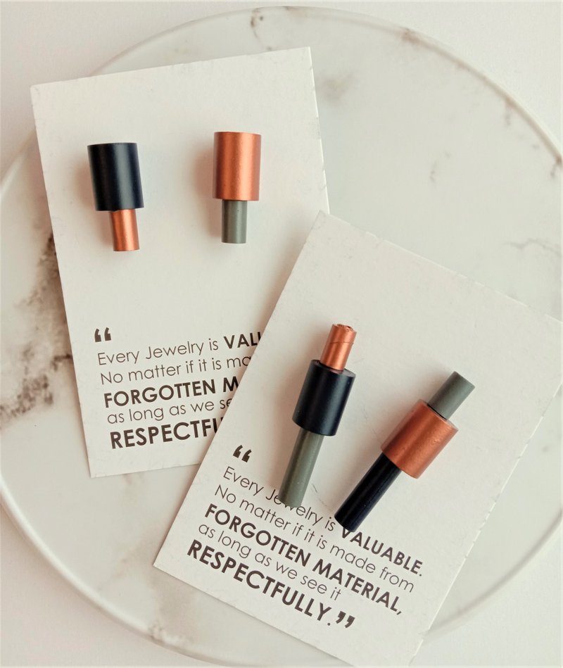 纸耳环_阿拉伯几何系列-CONNETTERE中长串珠_同系列可换搭 手工 - 耳环/耳夹 - 纸 金色