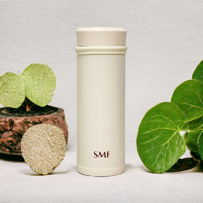 SMF骨瓷保温杯【全瓷口 | 3升级】400ml (含滤茶网) - 保温瓶/保温杯 - 瓷 白色