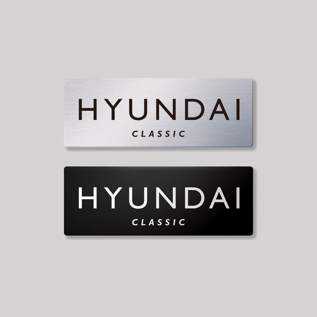 HYUNDAI/CLASIC/铝牌饰贴 SunBrother孙氏兄弟 - 贴纸 - 铝合金 
