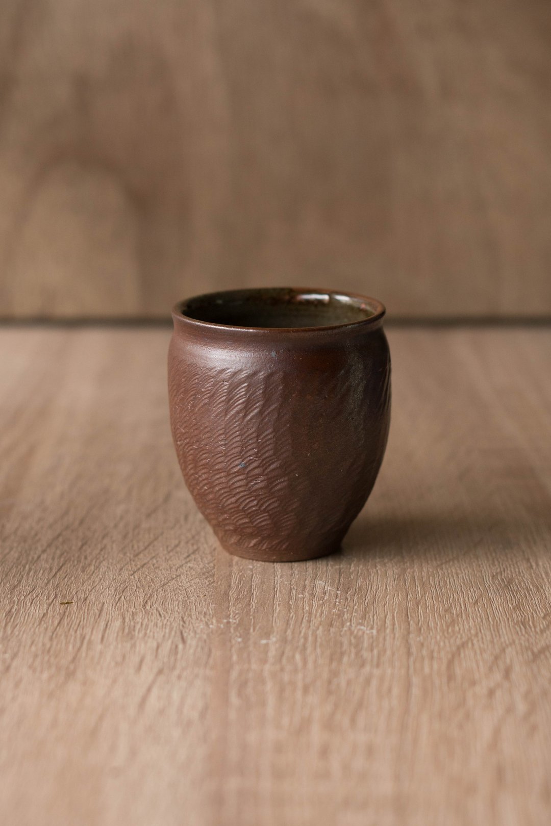 柴烧刻纹闻香杯 | 茶杯 | 小品杯 - 其他杯子 - 陶 咖啡色