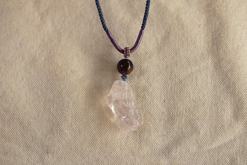 良缘系列_粉晶貔貅项链 | 独角兽宝藏 | - 项链 - 水晶 