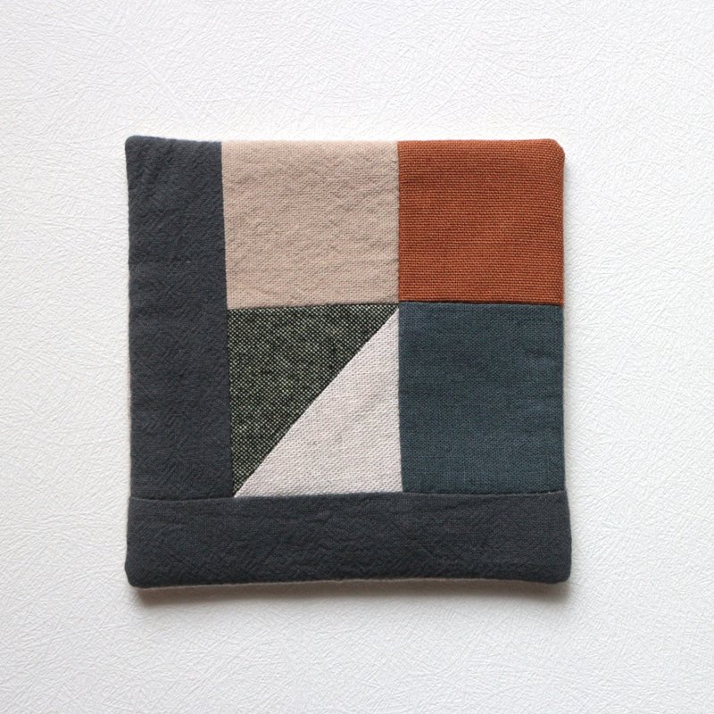 拼布杯垫 255 - 杯垫 - 棉．麻 多色