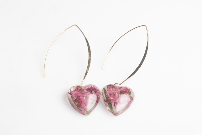 Handmade resin earrings - 耳环/耳夹 - 塑料 