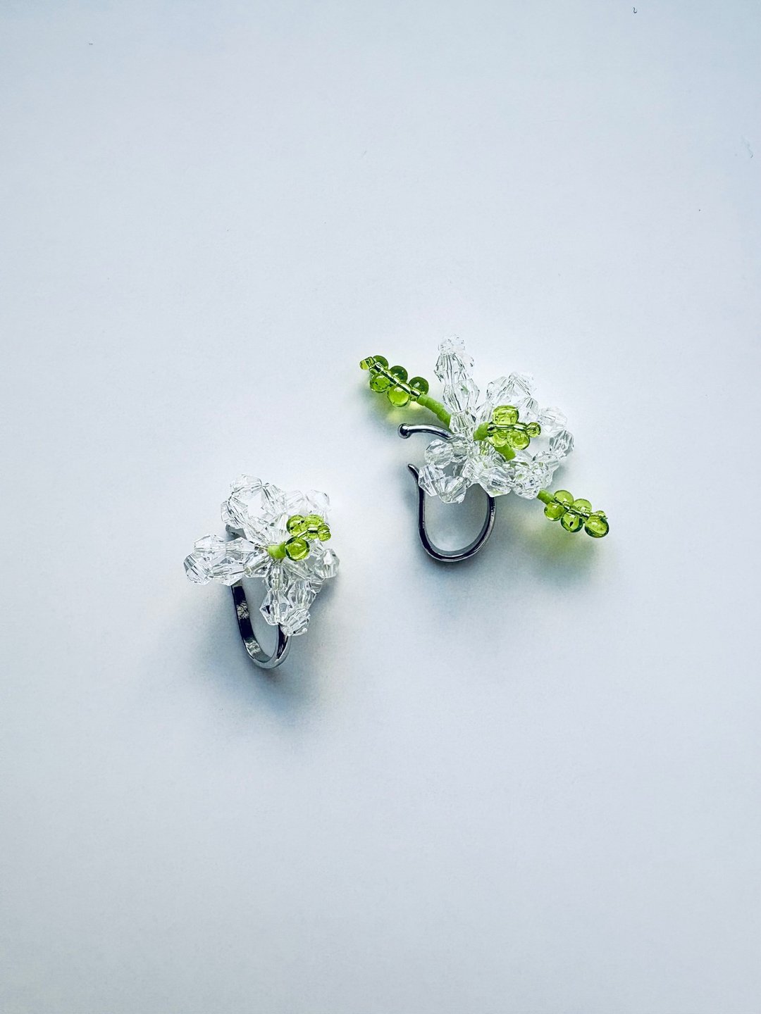granny ear cuffs - 耳环/耳夹 - 琉璃 多色