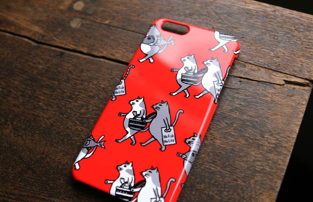 iPhone Case Cats Red - 手机壳/手机套 - 塑料 红色