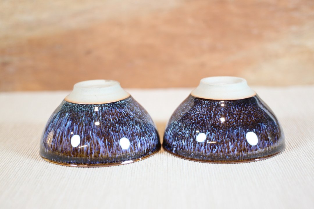 【毕业谢师礼】紫恋天目釉对杯 茶碗 茶杯 名家叶敏祥作品 - 茶具/茶杯 - 陶 