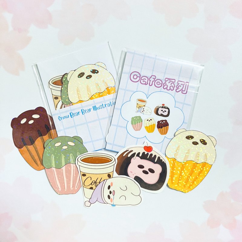 【雪啤啤食家系列】贴纸 | 咖啡室主题 贴纸组 - 贴纸 - 纸 多色