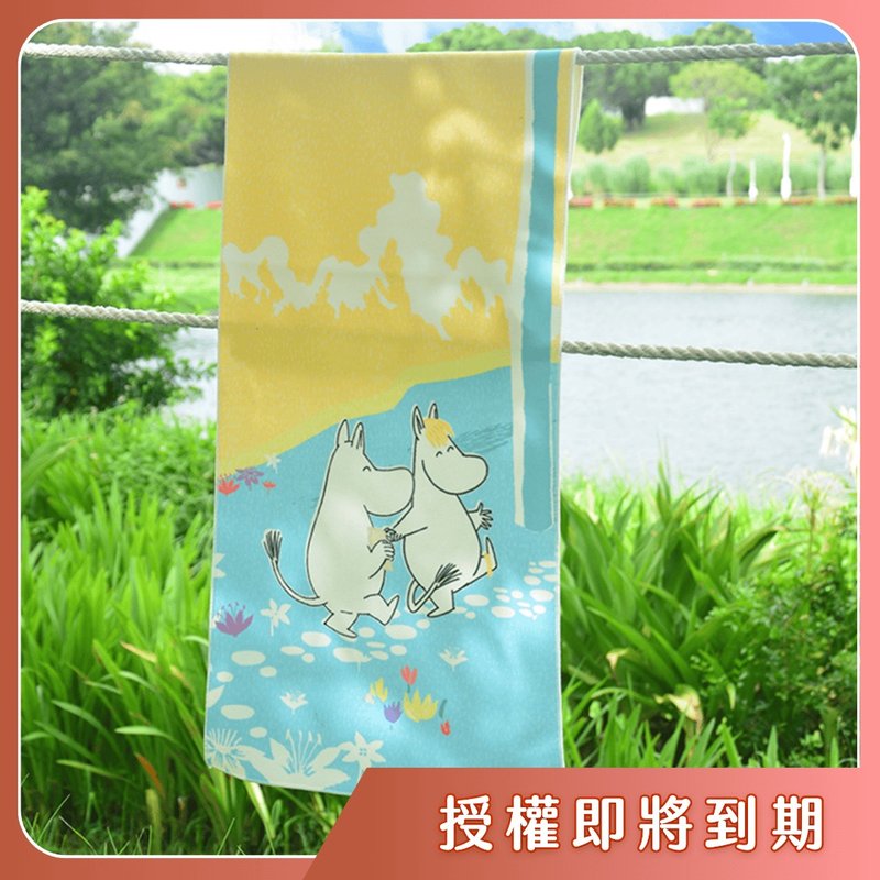 【Pinkoi x Moomin噜噜米】好好棉自黏擦发巾3件组 宽版L 100x37c - 毛巾浴巾 - 聚酯纤维 多色
