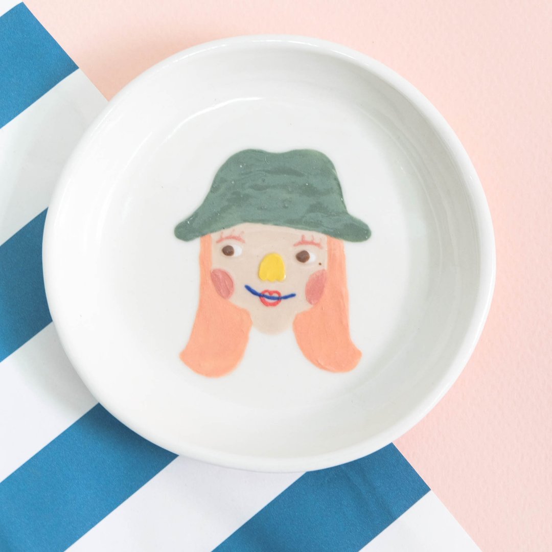 SAUCER  PAINT CHARACTER  - 浅碟/小碟子 - 陶 多色