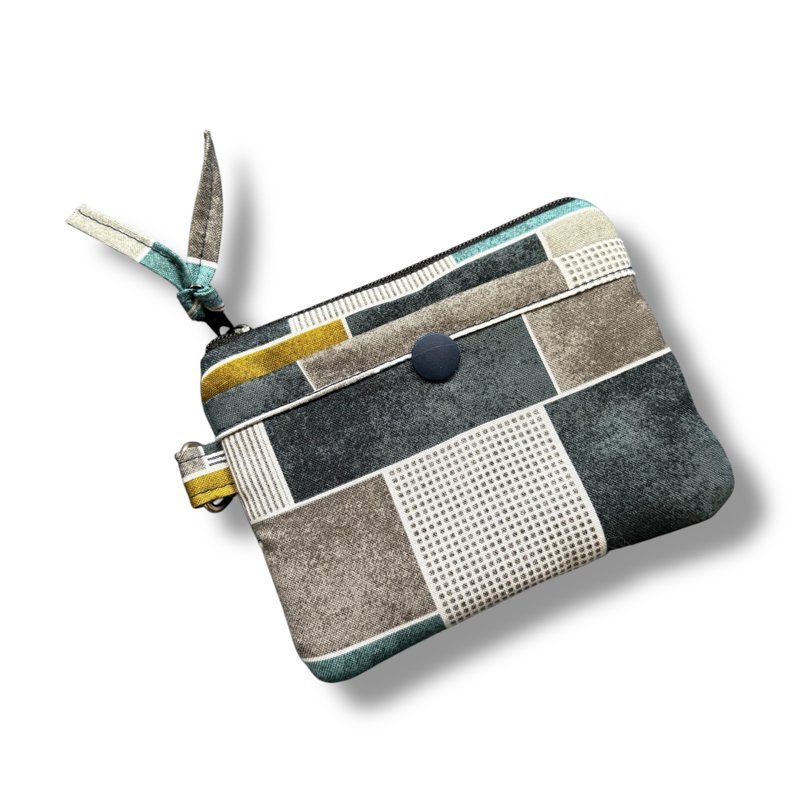 Coins Bag - 零钱包 - 棉．麻 蓝色