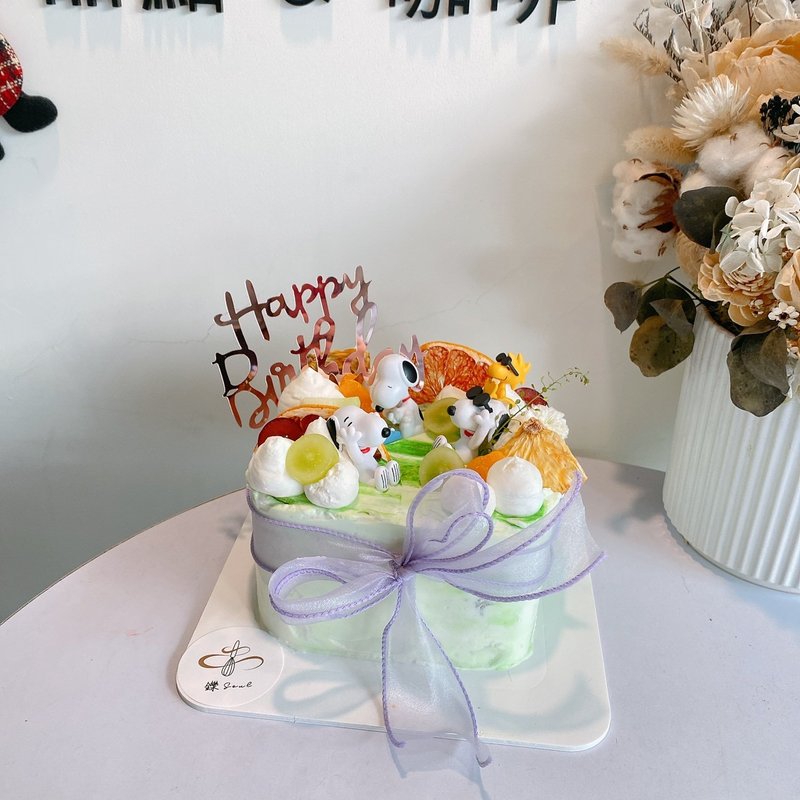 史努比主题蛋糕 定制化蛋糕 铄甜点 生日蛋糕 生日礼物 公仔 - 蛋糕/甜点 - 新鲜食材 