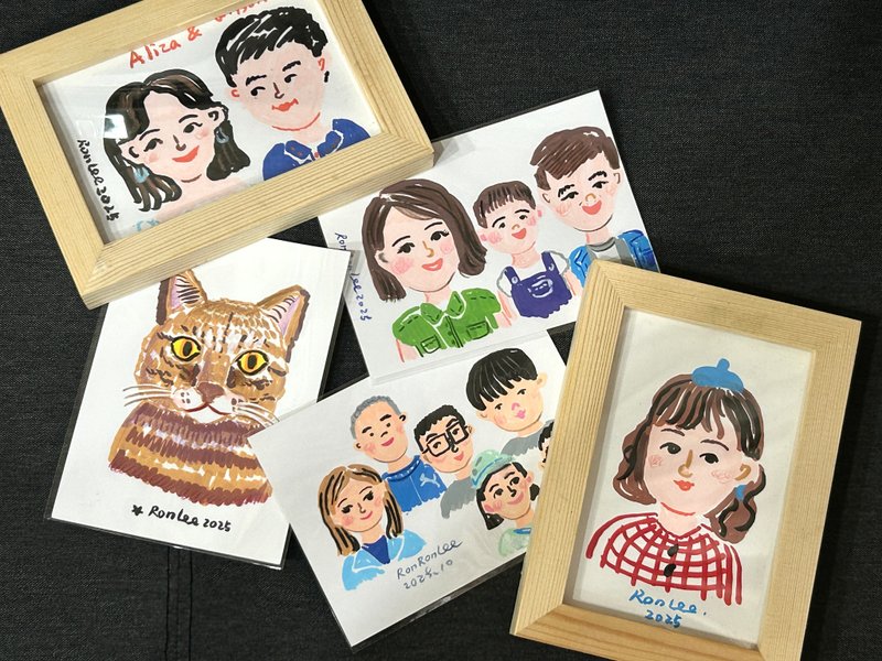 手绘似颜绘定制 - 订制画像 - 纸 