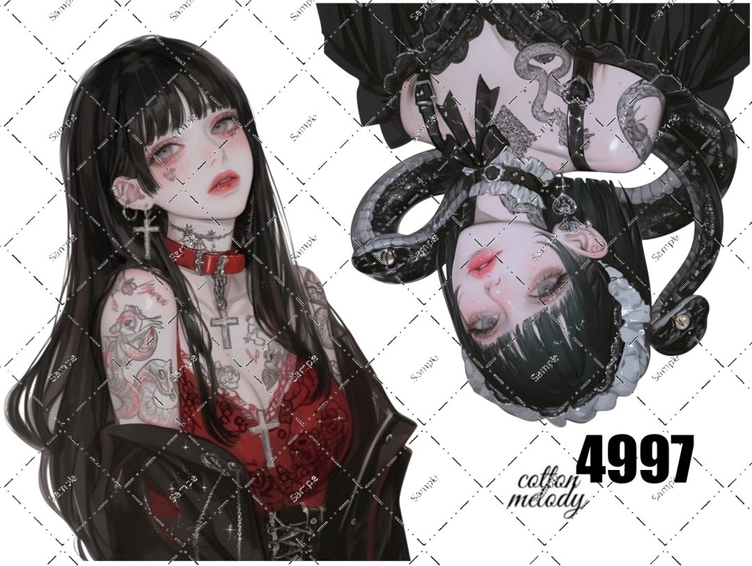 original sticker no.4997 人物贴纸 原创贴纸 原创人物贴纸 装饰贴纸 cotton melody - 贴纸 - 纸 