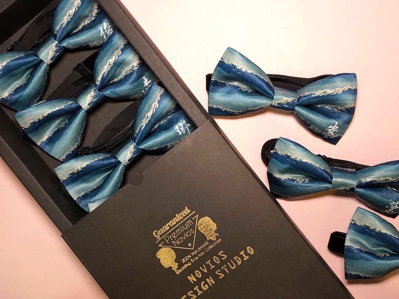 Bowties 礼盒 - 自选领结6个 (全馆印花领结皆可选择) (可印字) - 领带/领带夹 - 聚酯纤维 多色