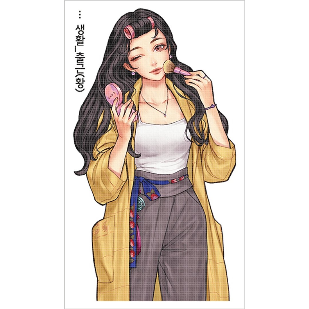 上班女孩贴纸 (5色款) (honne market) blackraccoon - 贴纸 - 纸 多色