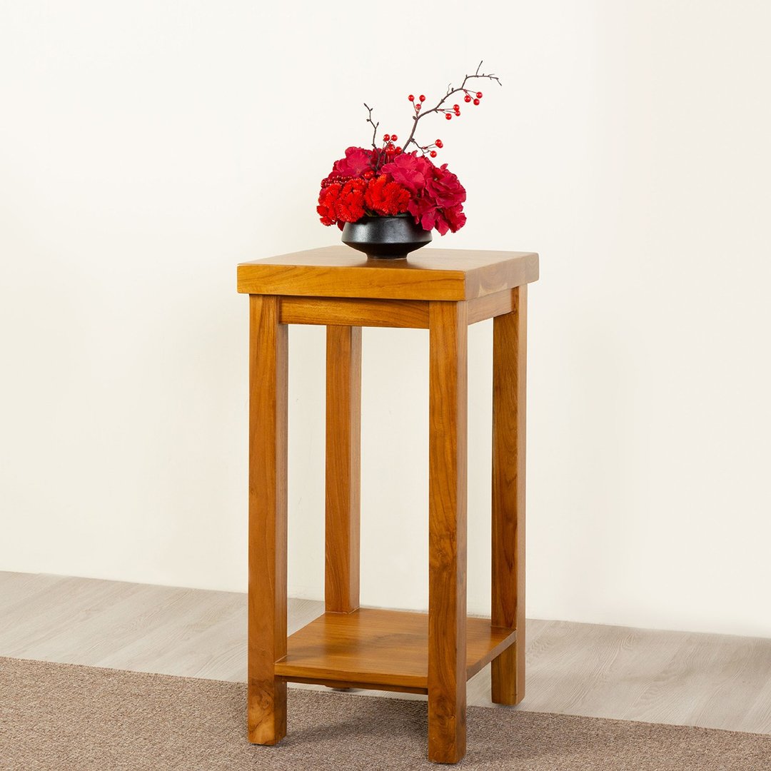 【祈乐森活】磐石实木花架/柚木家具/手工制作 - 其他家具 - 木头 咖啡色