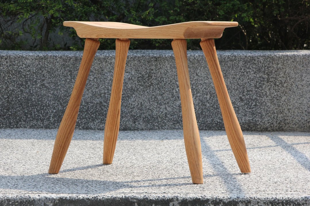 红橡实木手雕四脚凳 - 其他家具 - 木头 