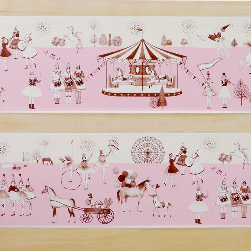 Aimez le style 野美鹿纸胶带-秘密花园 特大宽版 W:100mm <A05595> - 纸胶带 - 纸 多色