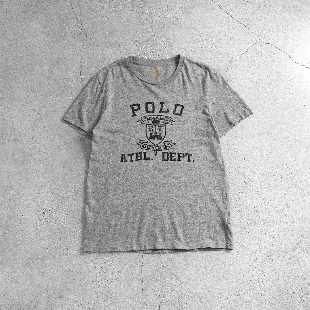 Ralph Lauren POLO上衣 / 古着衬衫、复古穿搭、马球衫、古着上衣 - 男装衬衫 - 其他材质 灰色