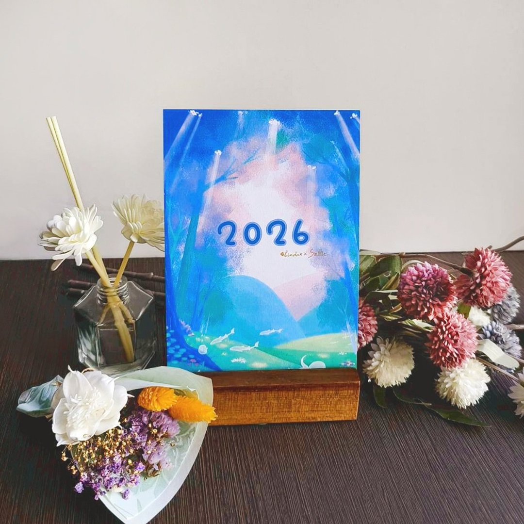 【2026 ELF桌历】小精灵植物系列插画桌历 - 年历/台历 - 纸 多色