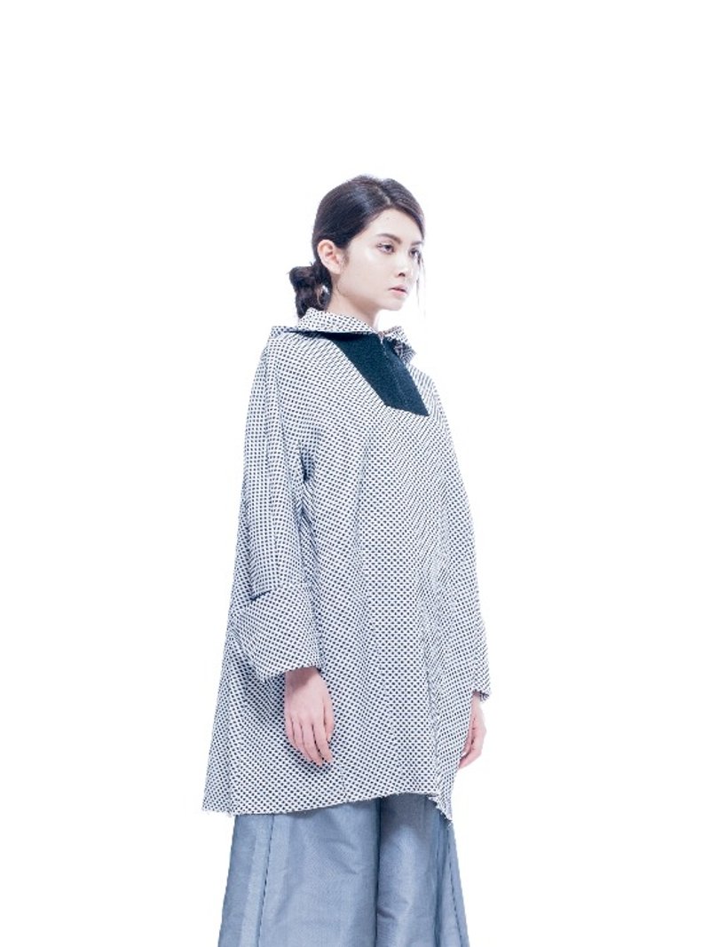 星点宽版上衣 / STELLA OVER SIZE TOP - 中性连帽卫衣/T 恤 - 聚酯纤维 透明