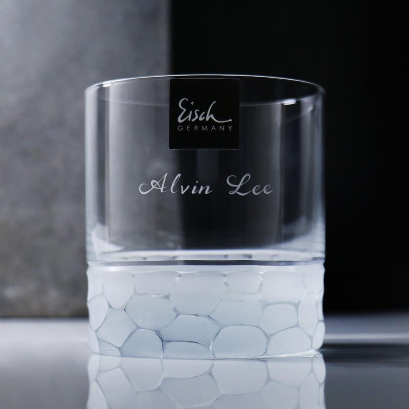 400cc【德国Eisch】汉密尔顿Hamilton手工切割威士忌杯 定制送礼 - 酒杯/酒器 - 玻璃 透明