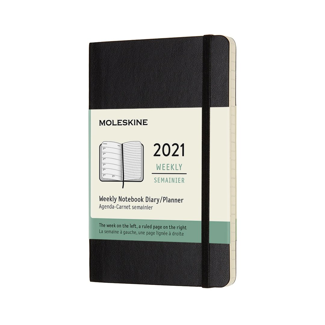 _勿上架_MOLESKINE 2021 周记 12M 软皮 - 口袋黑 - 笔记本/手帐 - 纸 黑色